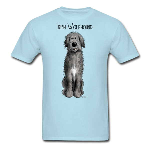 Irish Wolfhound Men's Classic T-Shirt - powder blue