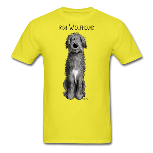 Irish Wolfhound Men's Classic T-Shirt - yellow