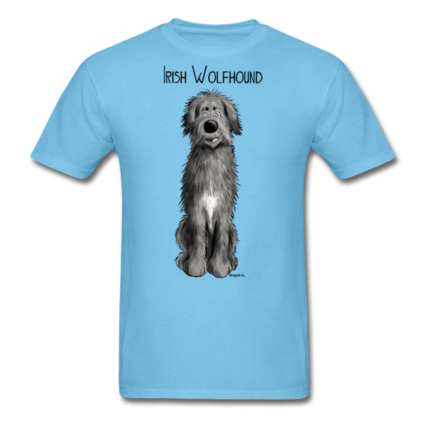 Irish Wolfhound Men's Classic T-Shirt - aquatic blue