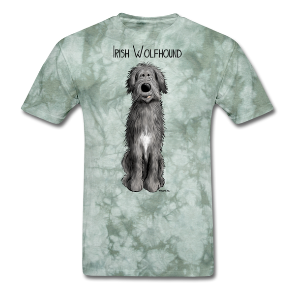 Irish Wolfhound Men's Classic T-Shirt - military green tie dye