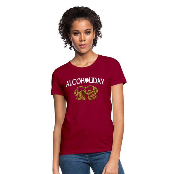 Alcoholiday Women's T-Shirt - dark red