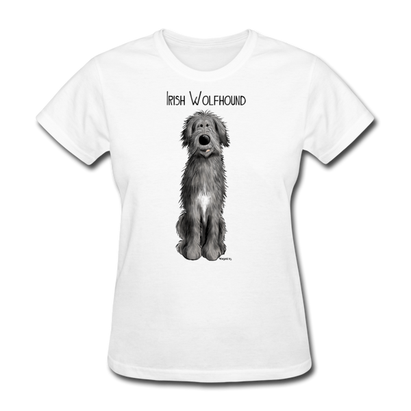 Irish Wolfhound Women's T-Shirt - white