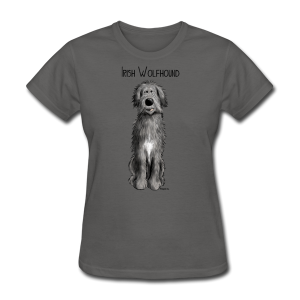 Irish Wolfhound Women's T-Shirt - charcoal