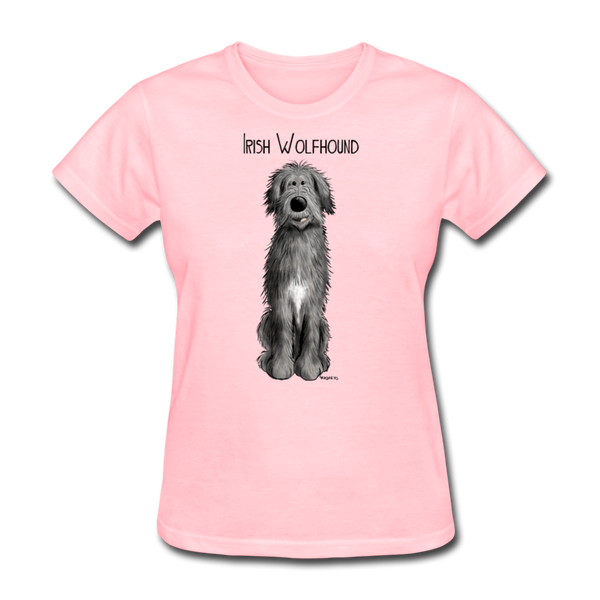 Irish Wolfhound Women's T-Shirt - pink