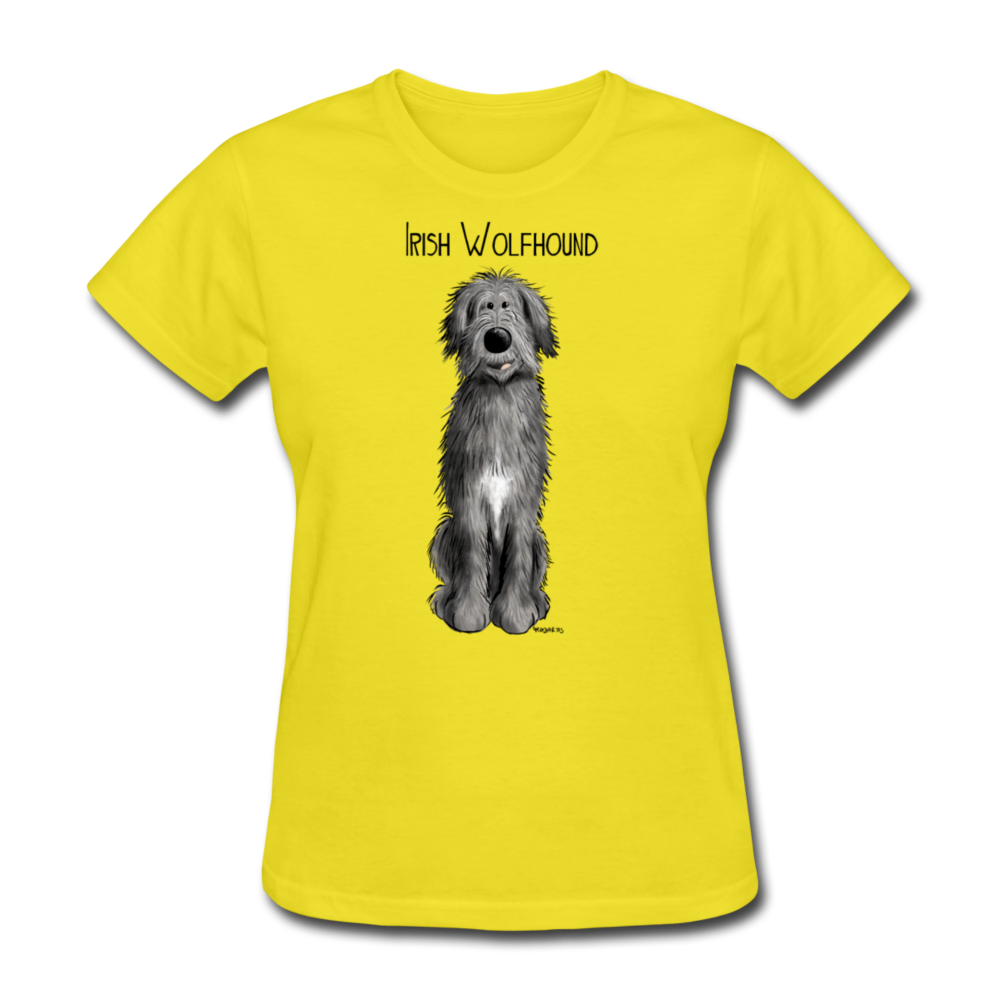 Irish Wolfhound Women's T-Shirt - yellow