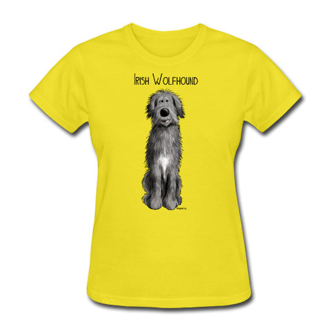 Irish Wolfhound Women's T-Shirt - yellow