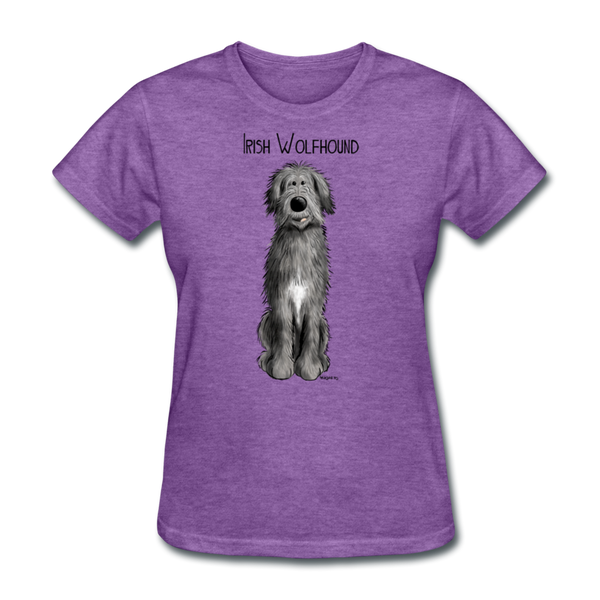 Irish Wolfhound Women's T-Shirt - purple heather