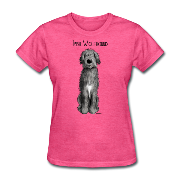 Irish Wolfhound Women's T-Shirt - heather pink