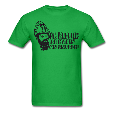 St. Patrick Be Hatin On Snakes Men's T-Shirt - bright green