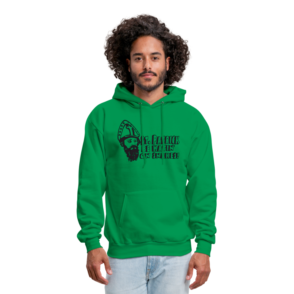 St. Patrick Be Hatin On Snakes Men's Hoodie - kelly green