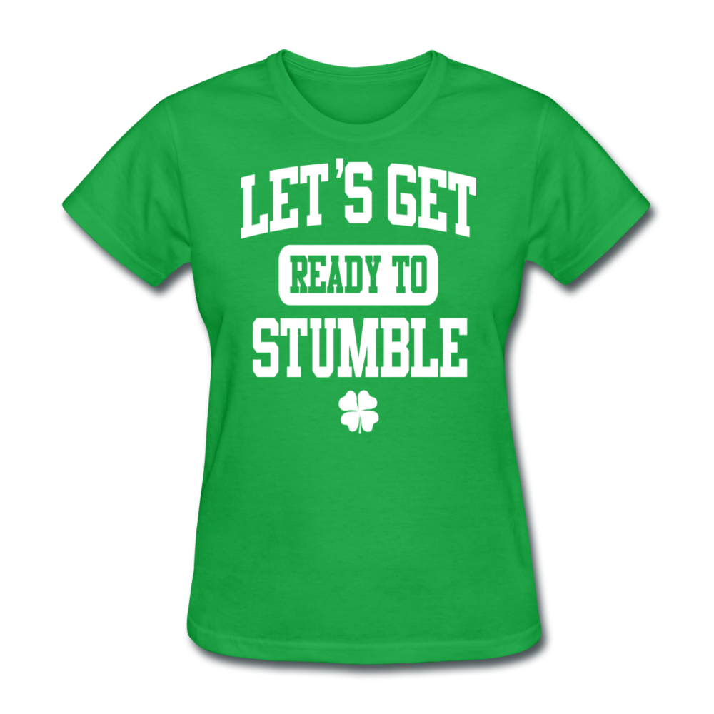 Let's Get Ready To Stumble Women's T-Shirt - bright green