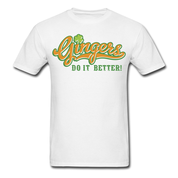 Gingers Do It Better! Men's Classic T-Shirt - white