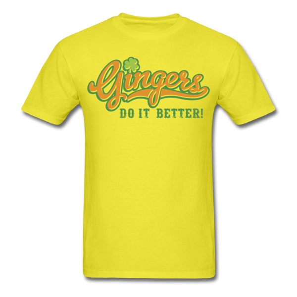 Gingers Do It Better! Men's Classic T-Shirt - yellow