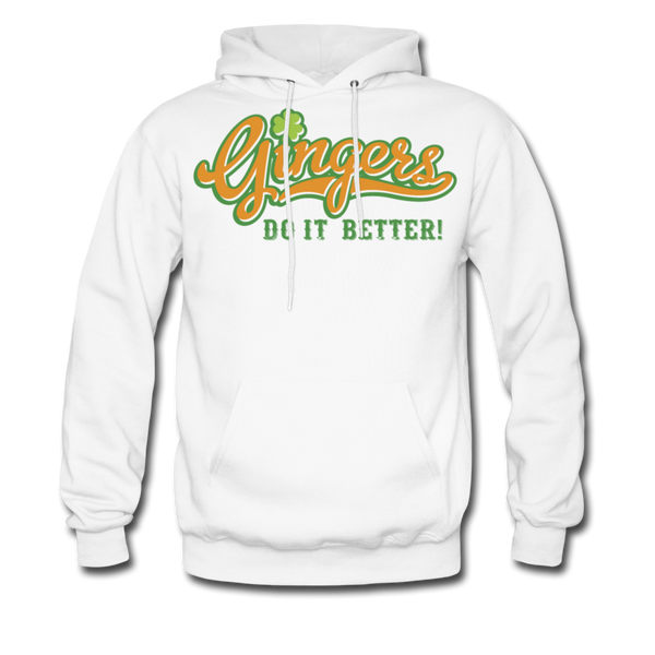 Gingers Do It Better! Men's Hoodie - white