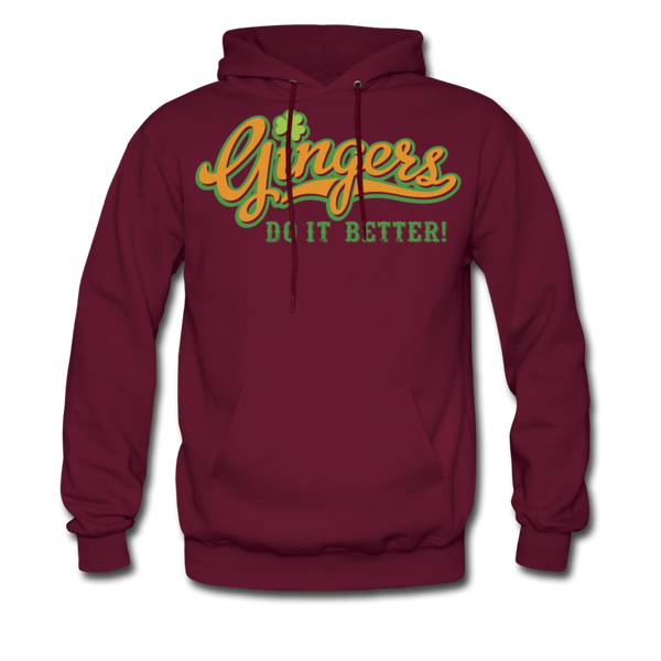 Gingers Do It Better! Men's Hoodie - burgundy