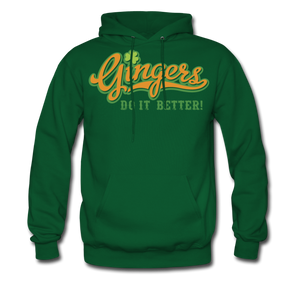 Gingers Do It Better! Men's Hoodie - forest green