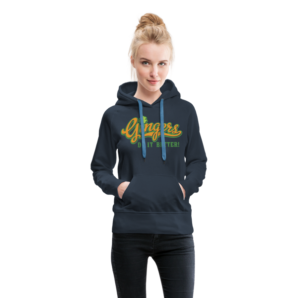 Gingers Do It Better! Women’s Premium Hoodie - navy