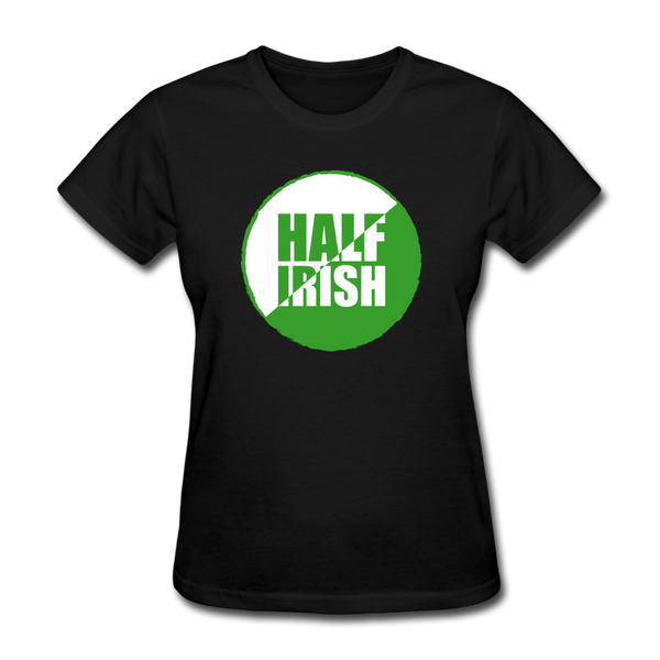 Half Irish Women's T-Shirt - black