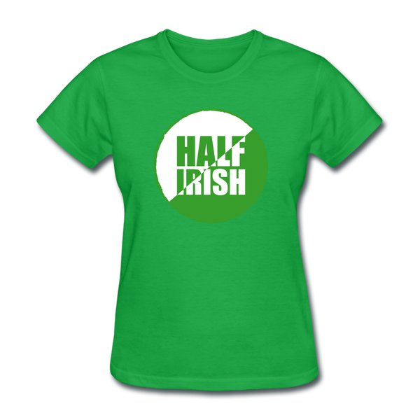 Half Irish Women's T-Shirt - bright green