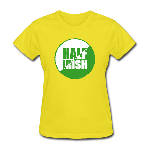 Half Irish Women's T-Shirt - yellow