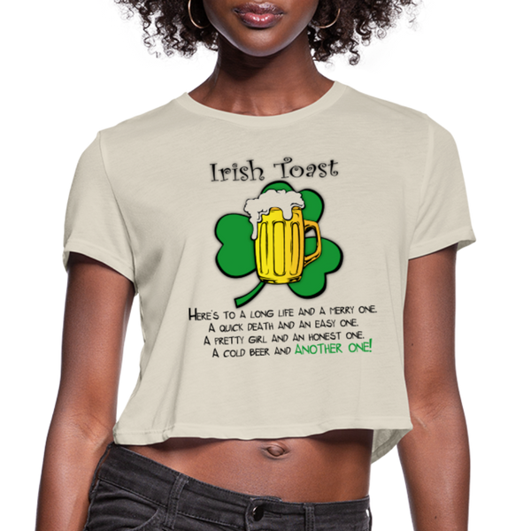 Irish Toast Women's Cropped T-Shirt - dust