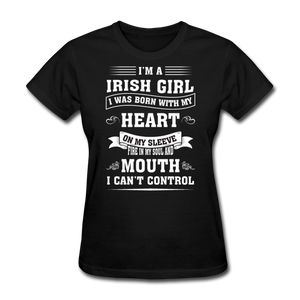 I'm A Irish Girl Women's T-Shirt - black