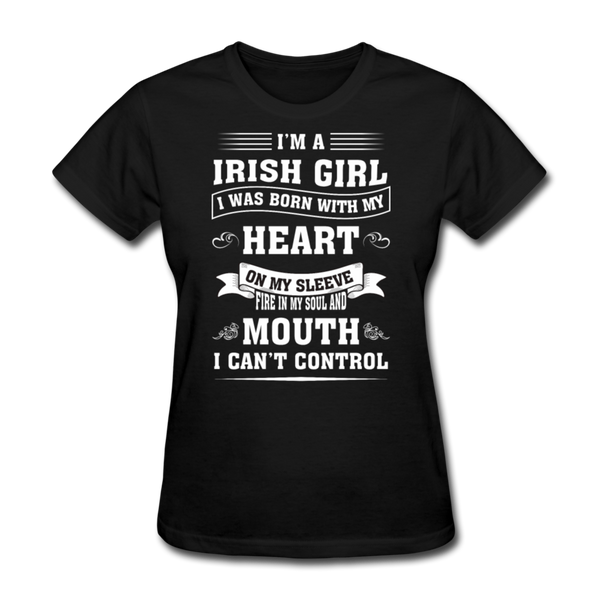 I'm A Irish Girl Women's T-Shirt - black