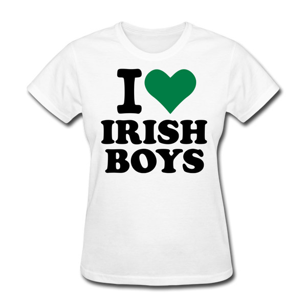 I Love Irish Boys Women's T-Shirt - white