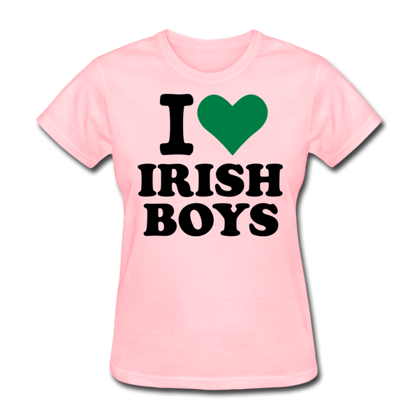 I Love Irish Boys Women's T-Shirt - pink