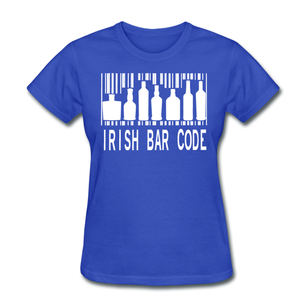 Irish Bar Code Women's T-Shirt - royal blue