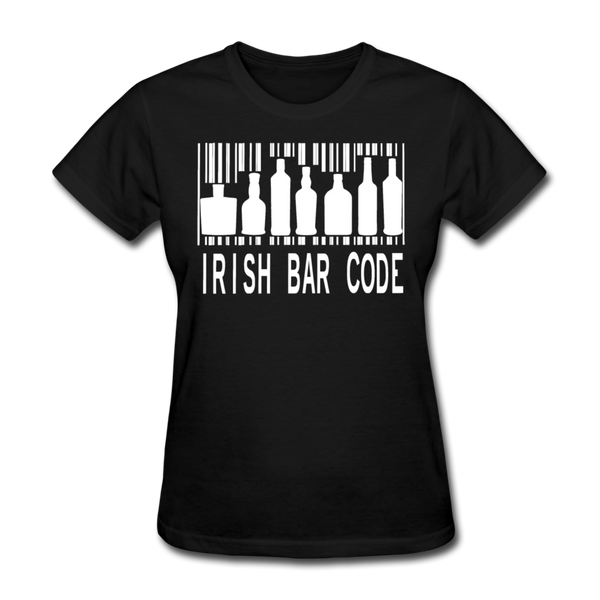 Irish Bar Code Women's T-Shirt - black