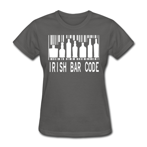 Irish Bar Code Women's T-Shirt - charcoal