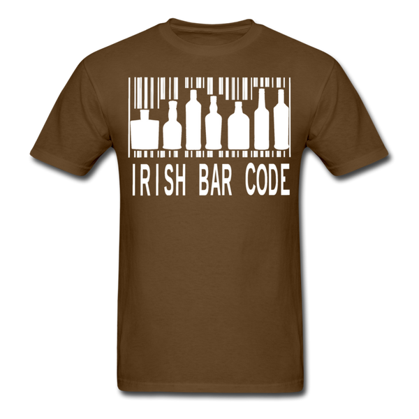 Irish Bar Code Men's Classic T-Shirt - brown