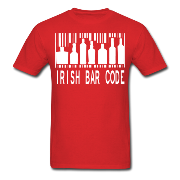 Irish Bar Code Men's Classic T-Shirt - red