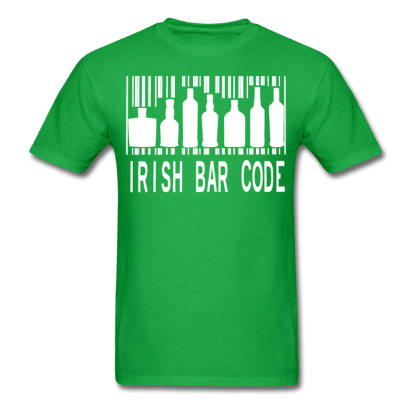 Irish Bar Code Men's Classic T-Shirt - bright green
