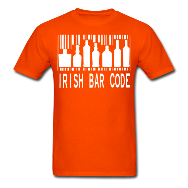 Irish Bar Code Men's Classic T-Shirt - orange