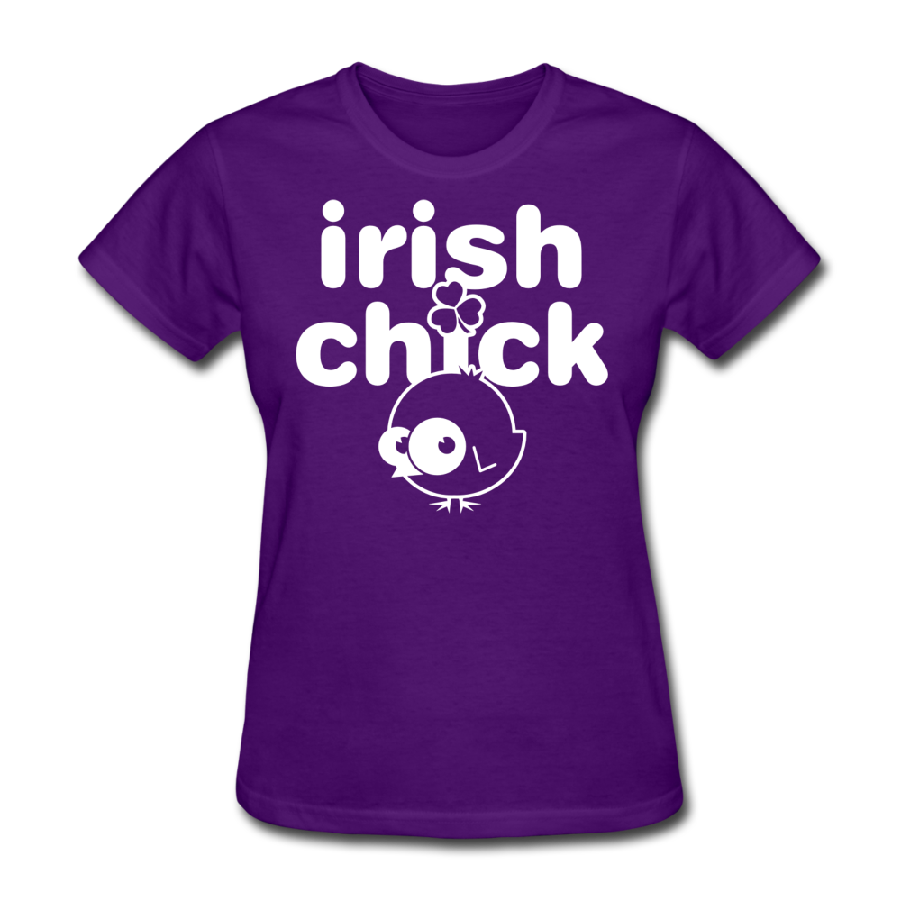 Irish Chick Women's T-Shirt - purple