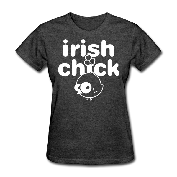 Irish Chick Women's T-Shirt - heather black