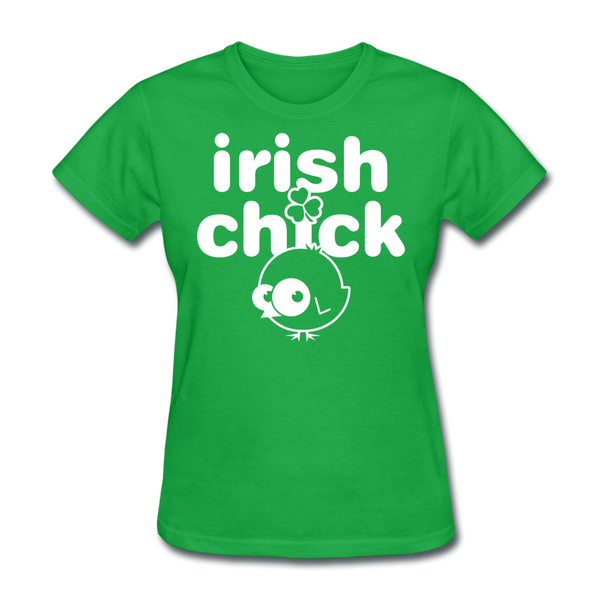 Irish Chick Women's T-Shirt - bright green