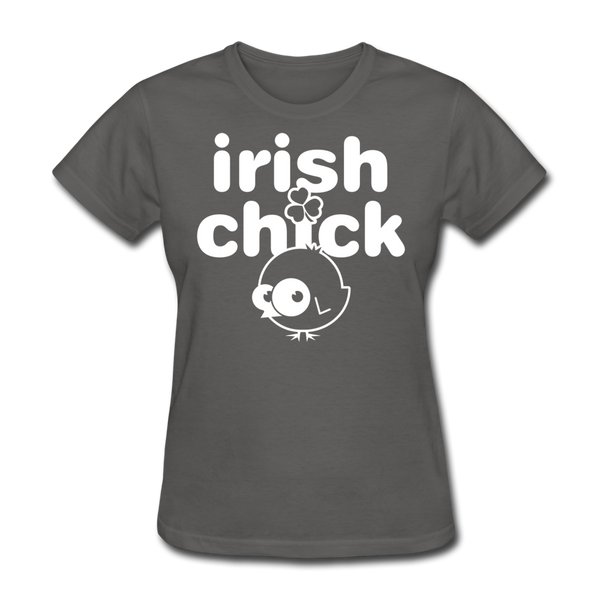 Irish Chick Women's T-Shirt - charcoal