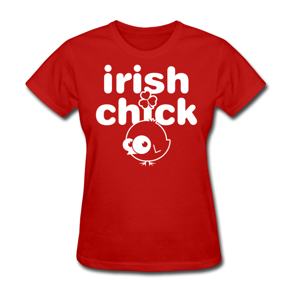 Irish Chick Women's T-Shirt - red