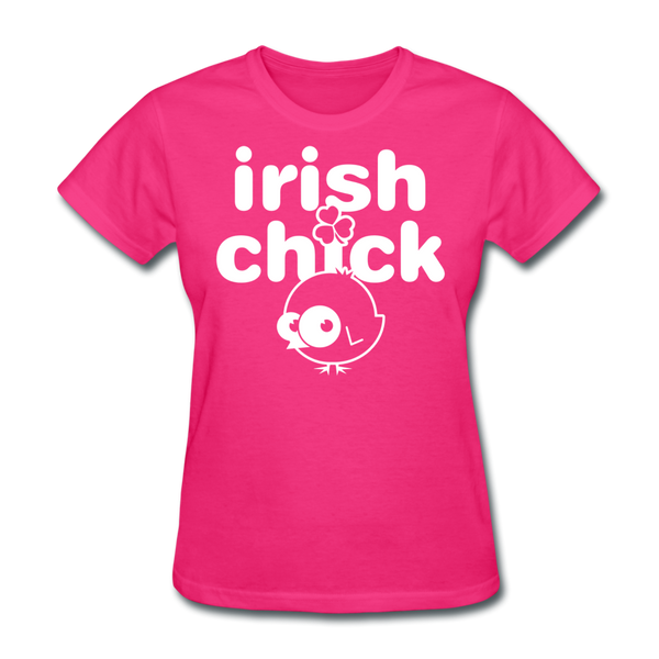 Irish Chick Women's T-Shirt - fuchsia