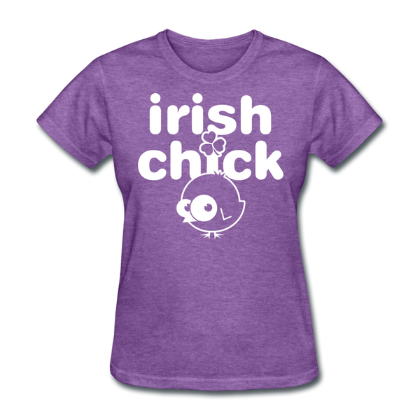 Irish Chick Women's T-Shirt - purple heather