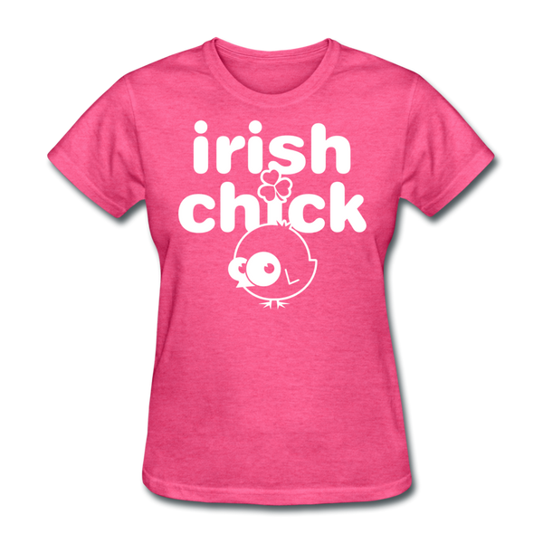 Irish Chick Women's T-Shirt - heather pink