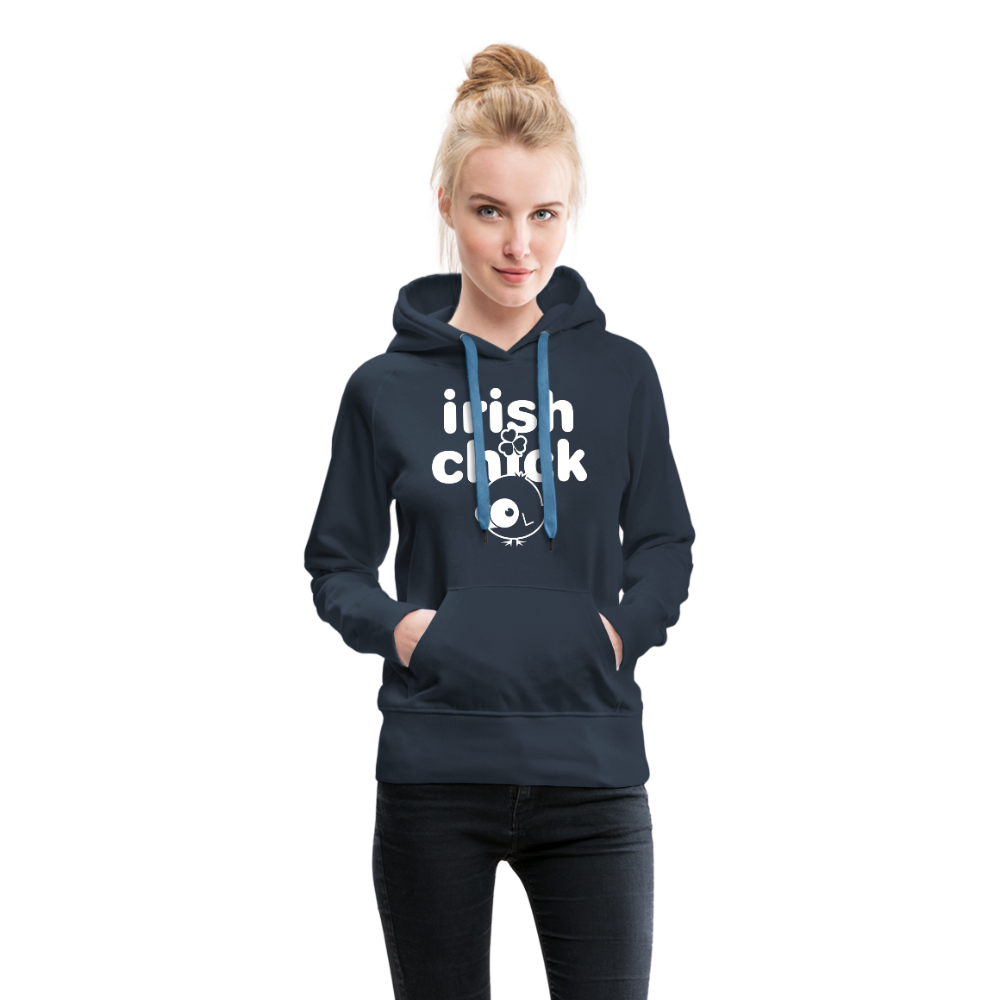 Irish Chick Women’s Premium Hoodie - navy
