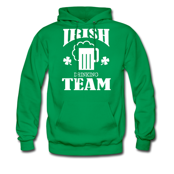 Irish Drinking Team Men's Hoodie - kelly green