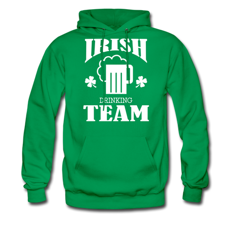 Irish Drinking Team Men's Hoodie - kelly green
