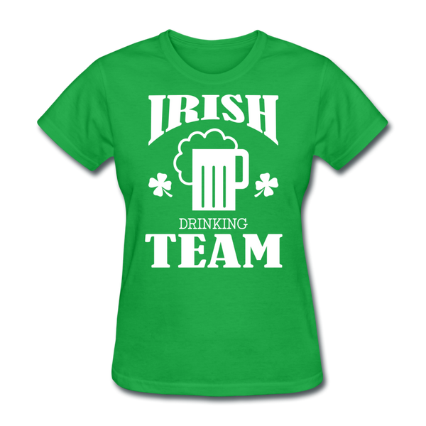 Irish Drinking Team Women's T-Shirt - bright green