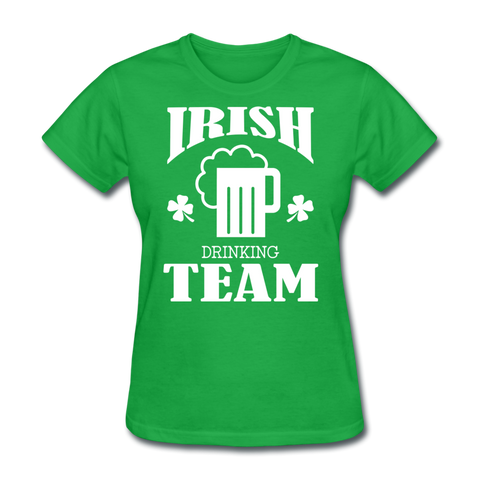 Irish Drinking Team Women's T-Shirt - bright green