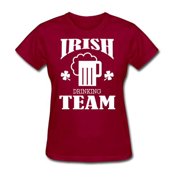 Irish Drinking Team Women's T-Shirt - dark red